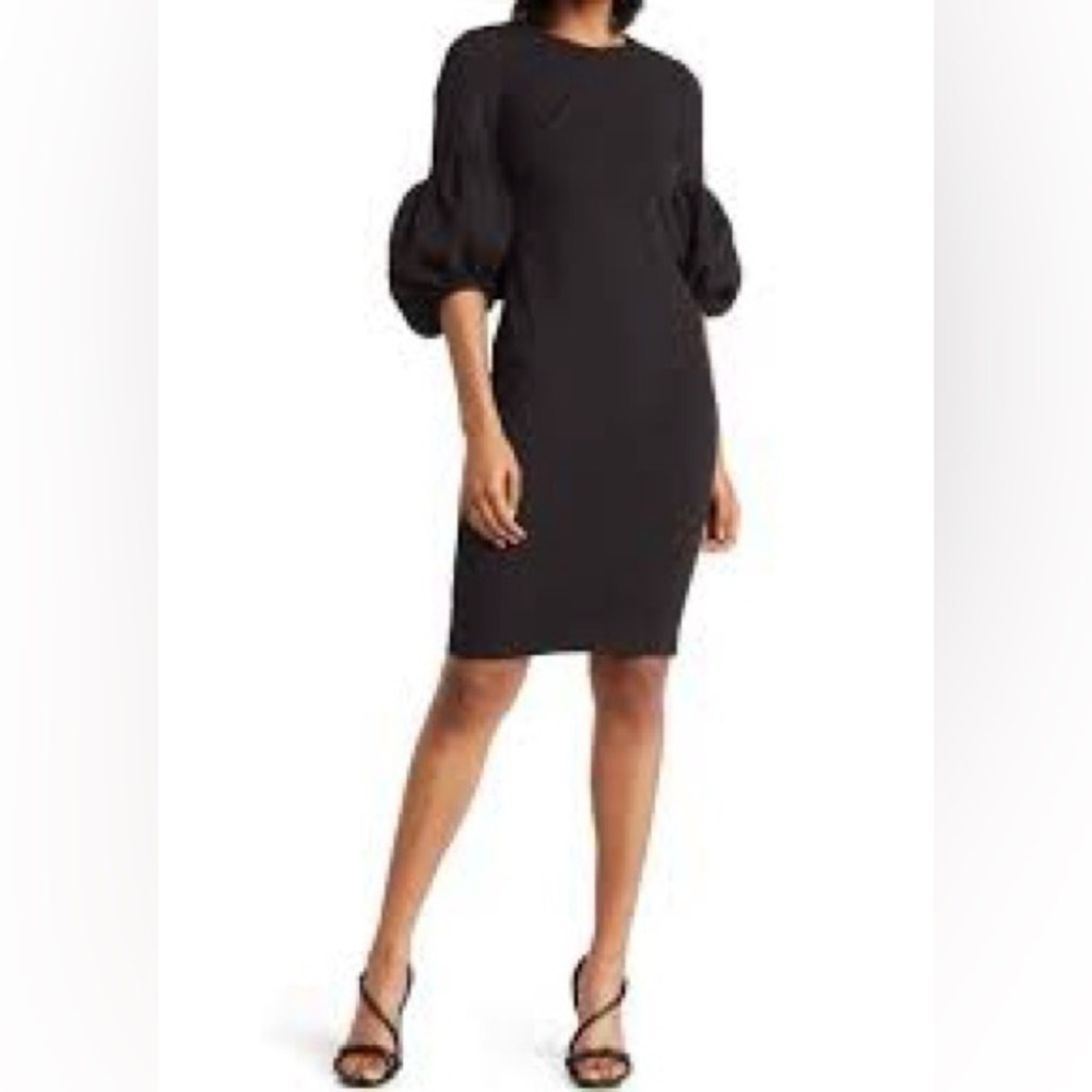 Calvin Klein puff sleeve sheath Dress